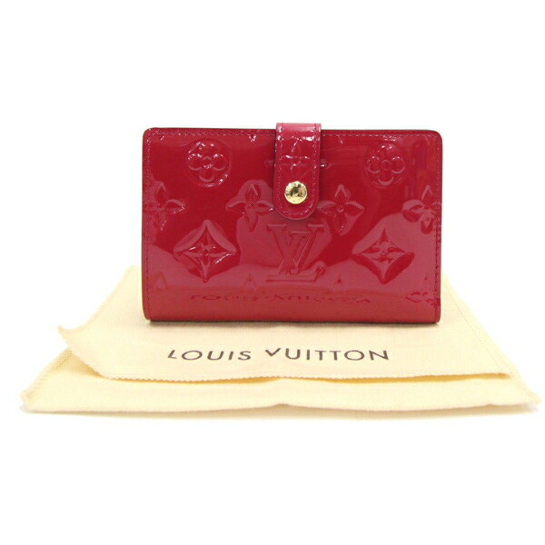 LOUIS VUITTON(ルイヴィトン)の ルイヴィトン 二つ折りガマ口財布 ヴェルニ ポルト 中古 レディースのファッション小物(財布)の商品写真