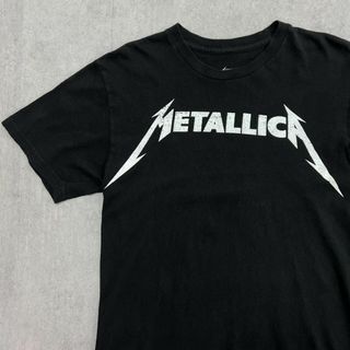 ミュージックティー(MUSIC TEE)のMETALICA　メタリカ　ロゴプリント　半袖Tシャツ　古着　ブラック　黒　SM(Tシャツ/カットソー(半袖/袖なし))