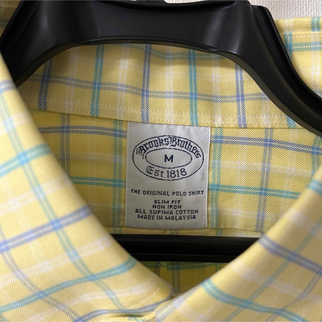 Brooks Brothers(ブルックスブラザース)の新品　BrooksBrothers GF BDシャツ　イエロー　ブルーチェックM メンズのトップス(シャツ)の商品写真