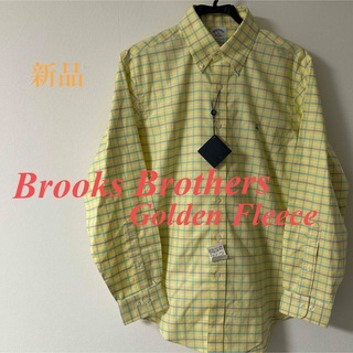 ブルックスブラザース(Brooks Brothers)の新品　BrooksBrothers GF BDシャツ　イエロー　ブルーチェックM(シャツ)