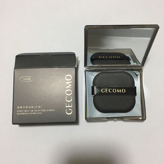 GECOMO あぶらとり紙　粘着パフ付き　鏡付き 新品未使用(あぶらとり紙)