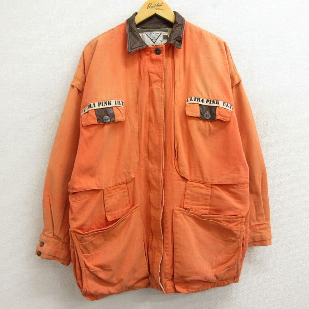 古着 長袖 ジャケット レディース 90年代 90s 襟レザー 大きい 古着 長袖 ジャケット レディース 90年代 90s 襟レザー 大きい