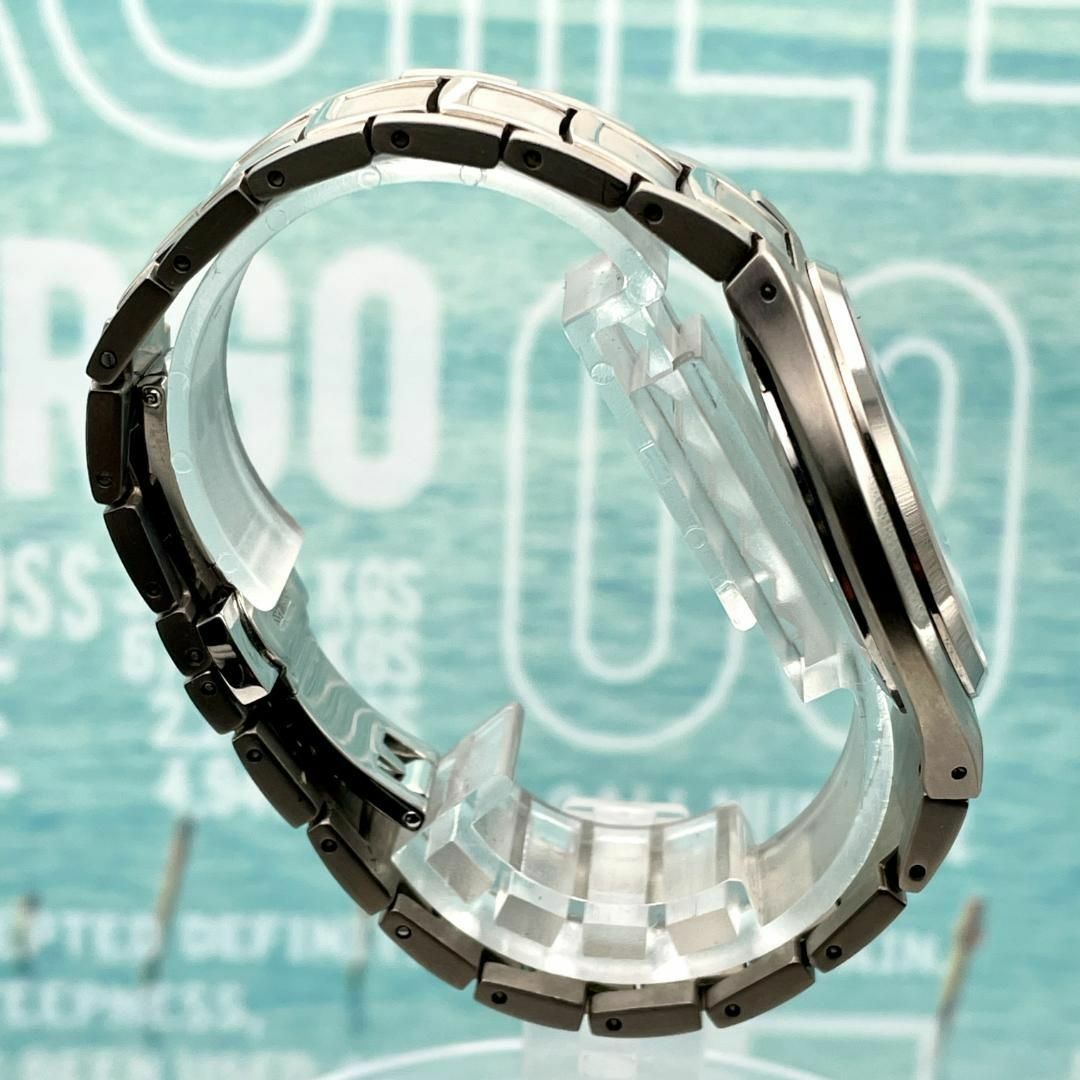 TECHNOS(テクノス)の美品■稼働 テクノス チタン シルバー ユニセックス T9631 アナログ メンズの時計(腕時計(アナログ))の商品写真