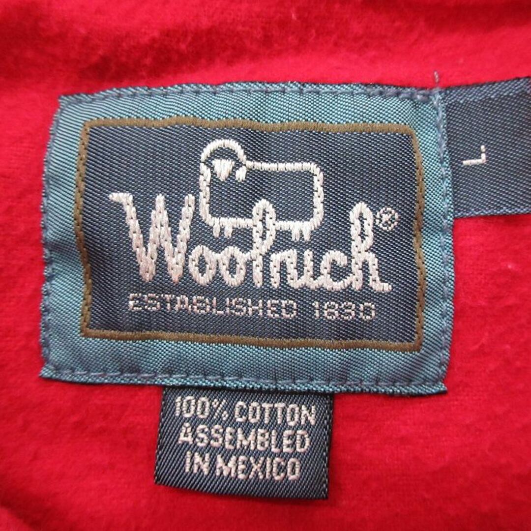 WOOLRICH(ウールリッチ)のXL★古着 ウールリッチ WOOLRICH 長袖 フランネル シャツ メンズ 00年代 00s 大きいサイズ ロング丈 コットン ボタンダウン 赤 レッド 23feb20 中古 トップス メンズのトップス(シャツ)の商品写真