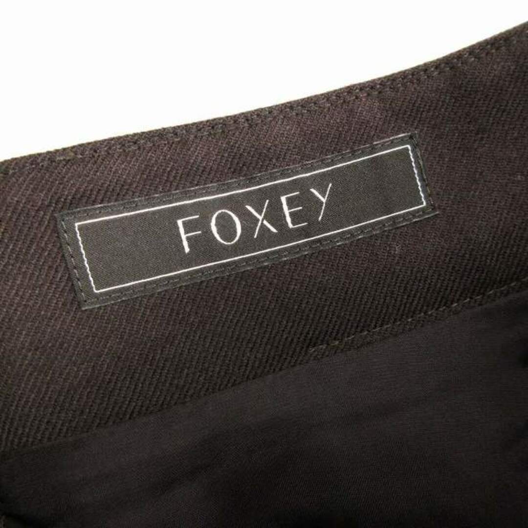 FOXEY(フォクシー)のフォクシー 美品 クロス フレア キルティングスカート 茶 40 ■SM1 レディースのスカート(ロングスカート)の商品写真