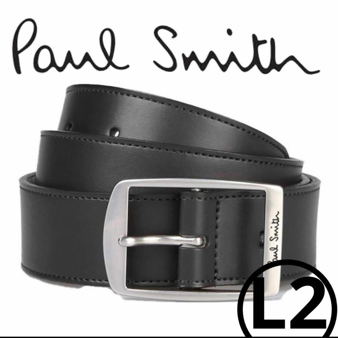 Paul Smith(ポールスミス)のポールスミス✨ベルト✨L2✨現行モデル✨ロゴ✨スクエア✨レザーベルト✨黒✨未使用 メンズのファッション小物(ベルト)の商品写真