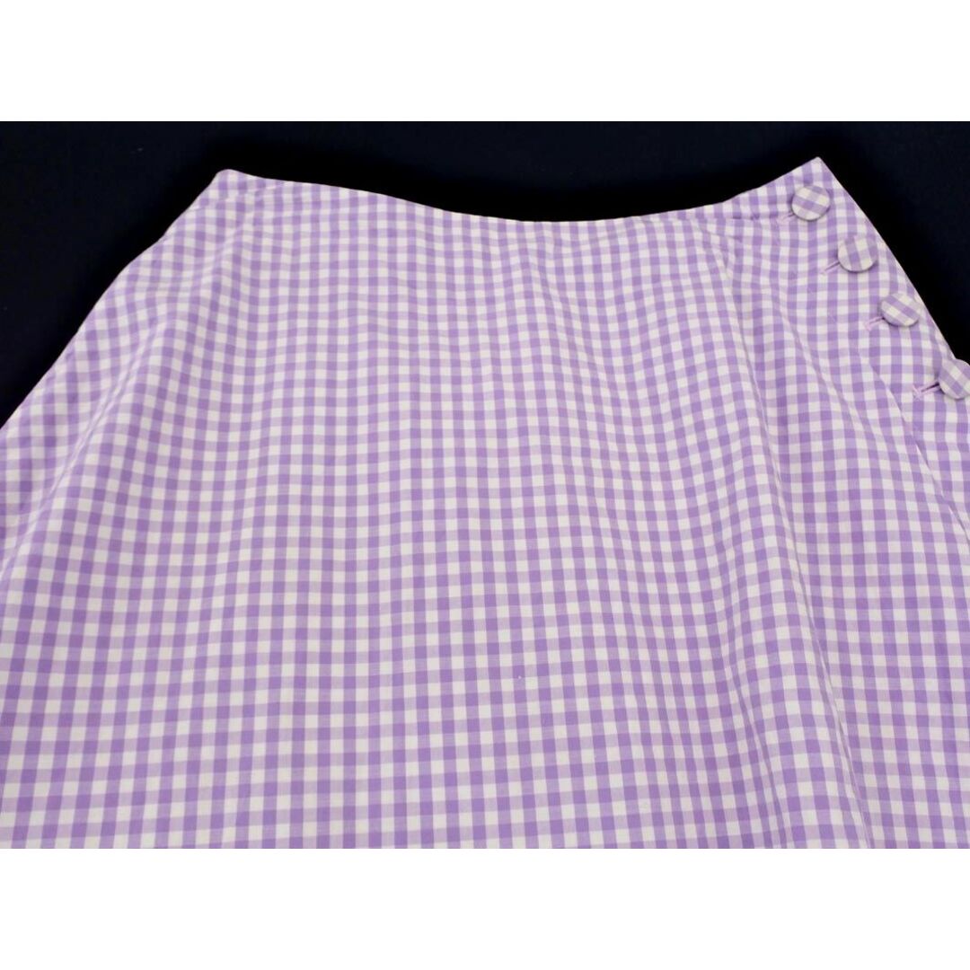 Couture Brooch(クチュールブローチ)のクチュールブローチ ギンガムチェック ロング スカート size40/ラベンダー ■◇ レディース レディースのスカート(ロングスカート)の商品写真