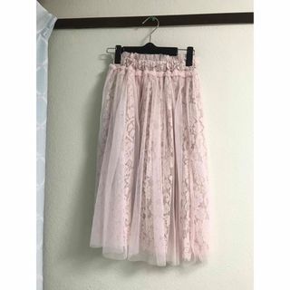 トッコ(tocco)のTOCCO closet  レーススカート 美品(ひざ丈スカート)