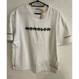 モンクレール(MONCLER)のモンクレール　Tシャツ　ホワイト(Tシャツ/カットソー(半袖/袖なし))