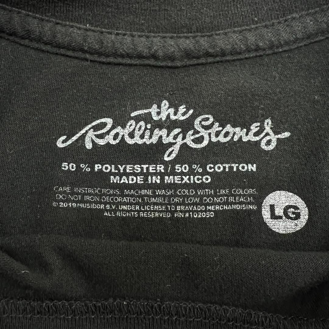 MUSIC TEE(ミュージックティー)のローリング・ストーンズ　バンT　ツアーTシャツ　古着　ブラック　L メンズのトップス(Tシャツ/カットソー(半袖/袖なし))の商品写真