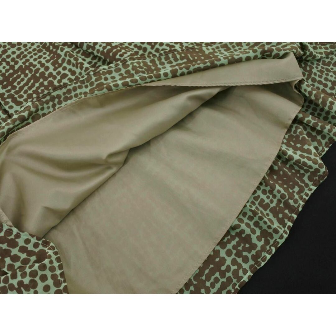 CORDIER(コルディア)のコルディア 総柄 スカート size40/緑ｘ茶 ■◇ レディース レディースのスカート(ロングスカート)の商品写真