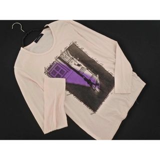 レイジブルー(RAGEBLUE)のRAGEBLUE レイジブルー プリント カットソー sizeS/ピンク ■◇ メンズ(Tシャツ/カットソー(七分/長袖))