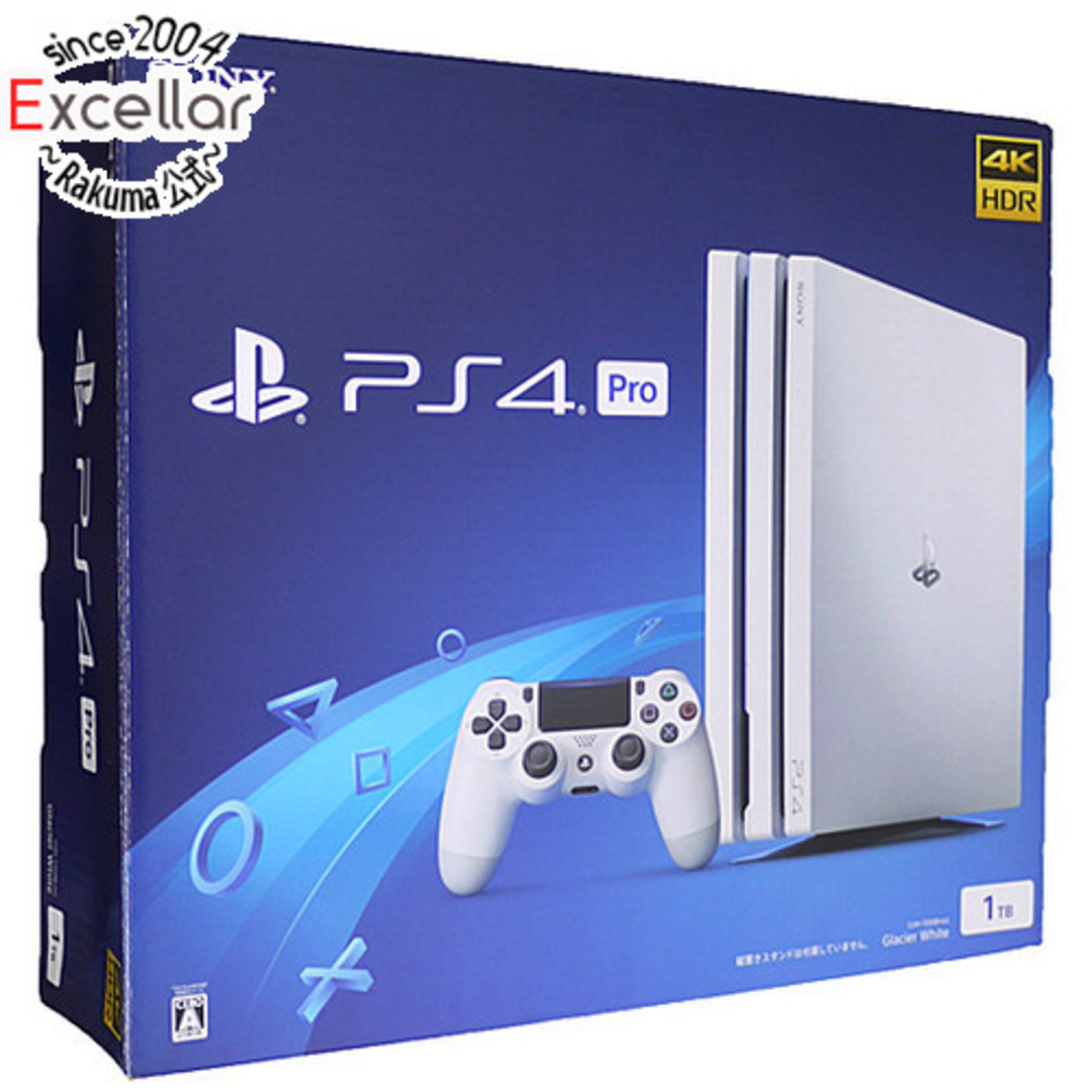 PlayStation4(プレイステーション4)のSONY　プレイステーション4 Pro 1TB グレイシャー・ホワイト　CUH-7200BB02 元箱あり エンタメ/ホビーのゲームソフト/ゲーム機本体(家庭用ゲーム機本体)の商品写真
