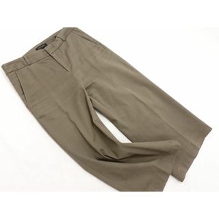 バナナリパブリック(Banana Republic)のBANANA REPUBLIC バナナリパブリック クロップド ワイド パンツ size4/ダークベージュ ■◇ レディース(クロップドパンツ)