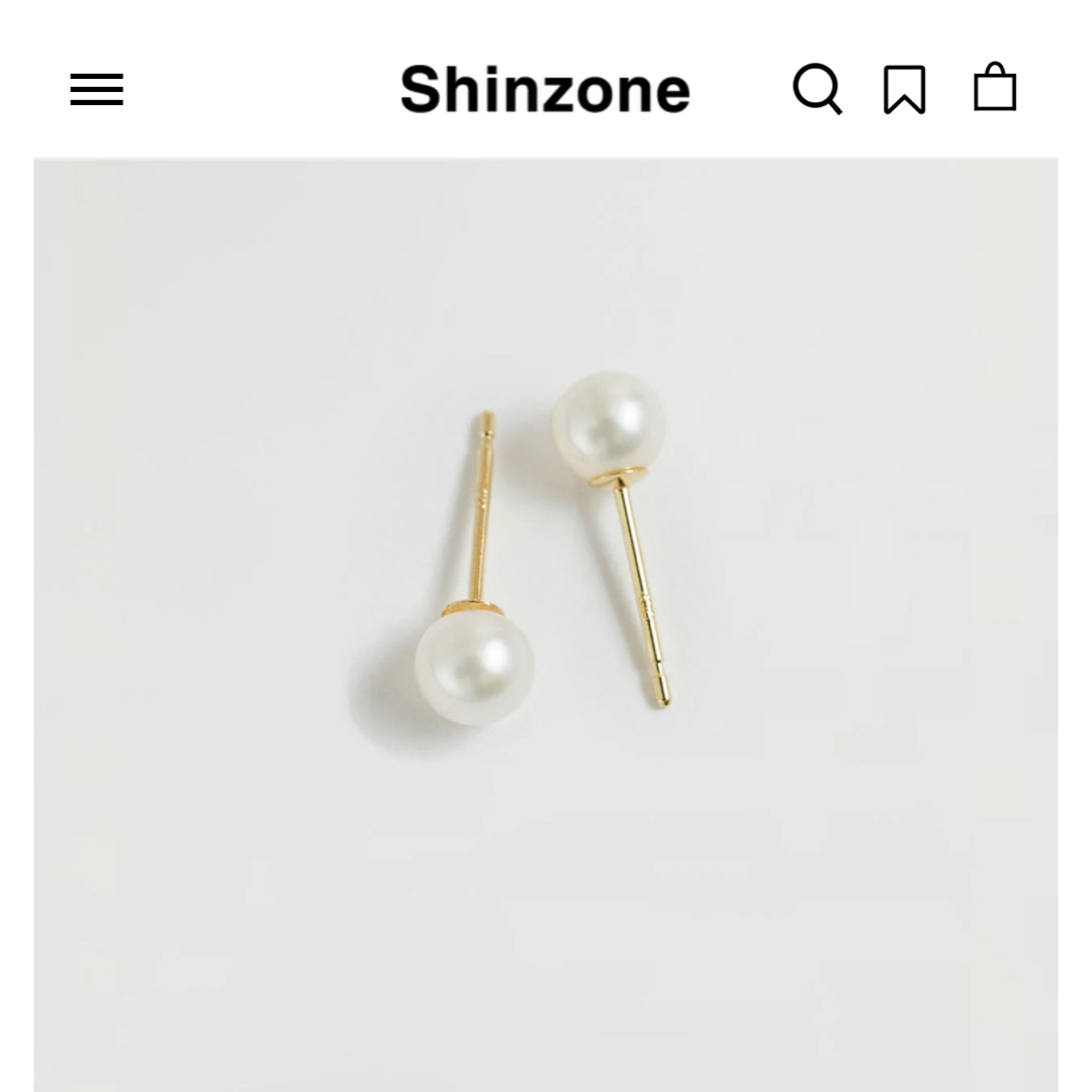 Shinzone(シンゾーン)の【未使用】CADEAUX パールピアス　Shinzone レディースのアクセサリー(ピアス)の商品写真