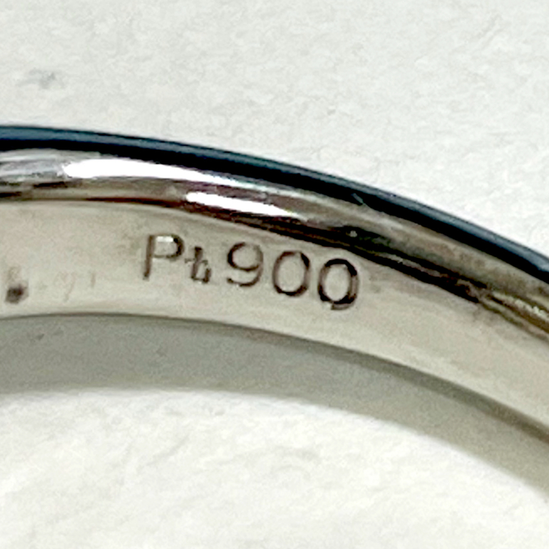 ☆Pt900 パール9.2〜9.3mm&ダイヤ0.20ct付きリング☆ レディースのアクセサリー(リング(指輪))の商品写真