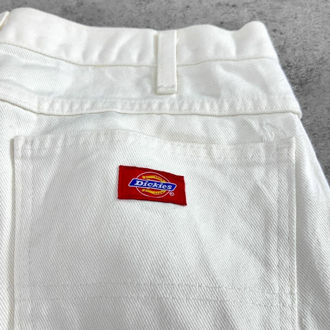 Dickies(ディッキーズ)のDickies　ディッキーズ　ワークパンツ　デニムパンツ　古着　ホワイト　W34 メンズのパンツ(ワークパンツ/カーゴパンツ)の商品写真