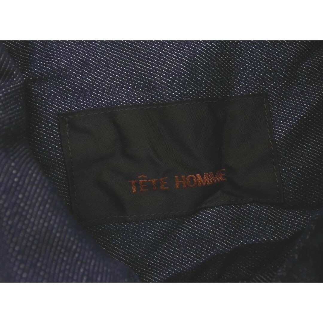 TETE HOMME(テットオム)のTETE HOMME テットオム タック Gジャン デニム ジャケット size4/紺 ■◇ メンズ メンズのジャケット/アウター(Gジャン/デニムジャケット)の商品写真