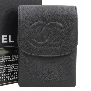 シャネル(CHANEL)の【本物保証】 箱・保付 超美品 シャネル CHANEL ロゴ ココマーク シガレットケース シール付 4番台 A13511(その他)