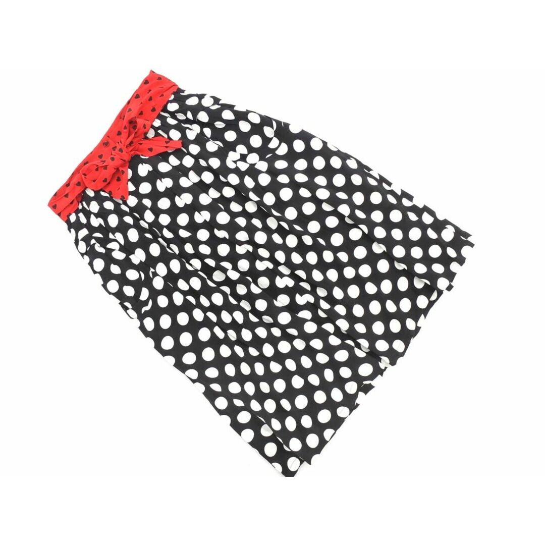 DIESEL(ディーゼル)の新品 DIESEL ディーゼル リボン ハート ドット Aライン 台形 スカート size27/赤ｘ白ｘ黒 ■■ レディース レディースのスカート(ロングスカート)の商品写真