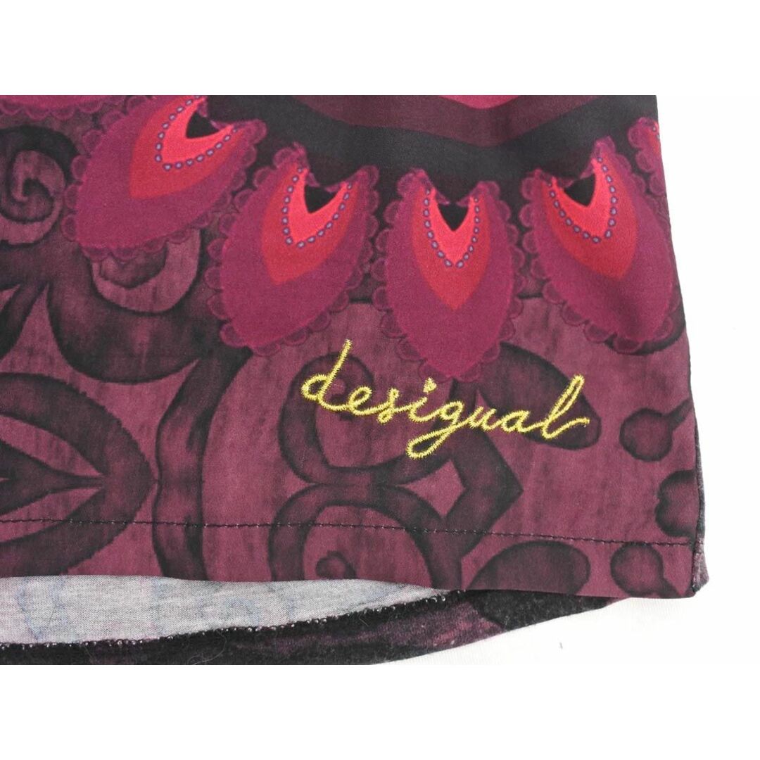 DESIGUAL(デシグアル)のDesigual デシグアル 総柄 ニット カットソー sizeM/カラフル ■◇ レディース レディースのトップス(カットソー(長袖/七分))の商品写真