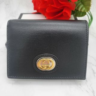 グッチ(Gucci)の【極美品】 GUCCI グッチ マリーナ 2つ折り財布 財布 インターロッキング(財布)