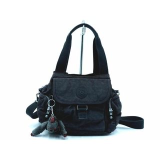 キプリング(kipling)のKipling キプリング マスコット付き 2WAY ハンド バッグ グレー ■■ レディース(ハンドバッグ)