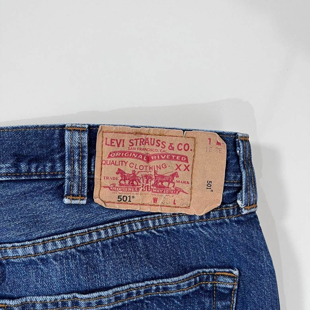 Levi's(リーバイス)の良個体 00s リーバイス デニム 501 古着 w38 L34 インディゴ メンズのパンツ(デニム/ジーンズ)の商品写真