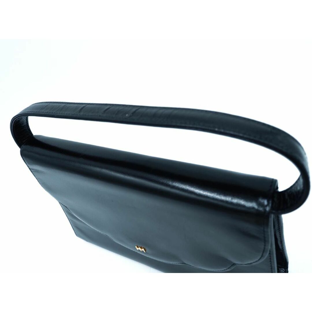 HANAE MORI(ハナエモリ)のハナエモリ フォーマル ハンド バッグ 黒 ■■ レディース レディースのバッグ(ハンドバッグ)の商品写真