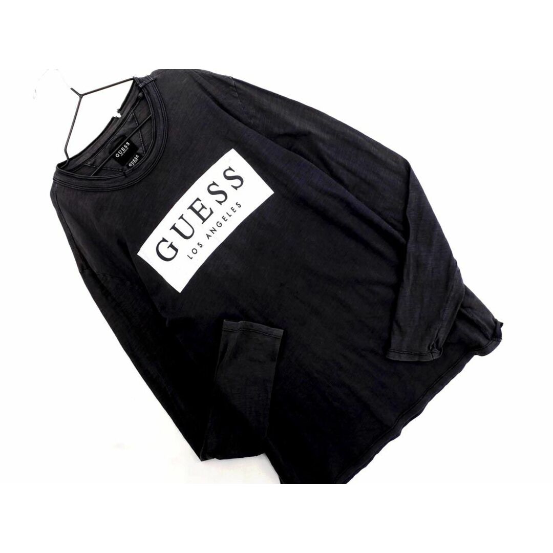 GUESS(ゲス)のGUESS ゲス ボックスロゴ ロング Tシャツ sizeS/グレー ■◇ メンズ メンズのトップス(Tシャツ/カットソー(七分/長袖))の商品写真