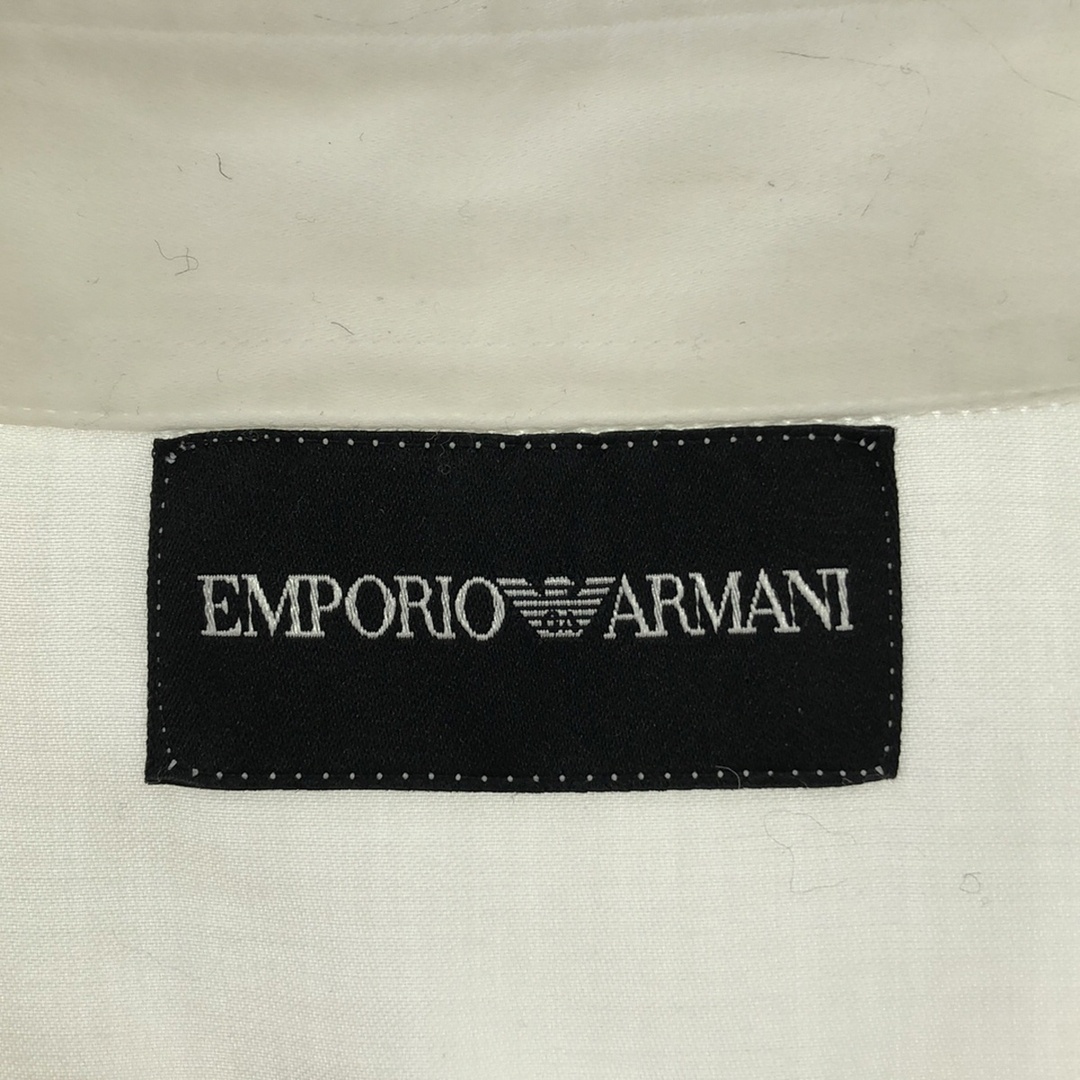 Emporio Armani(エンポリオアルマーニ)のEMPORIO ARMANI エンポリオアルマーニ コットンシャツ ホワイト M メンズのトップス(シャツ)の商品写真