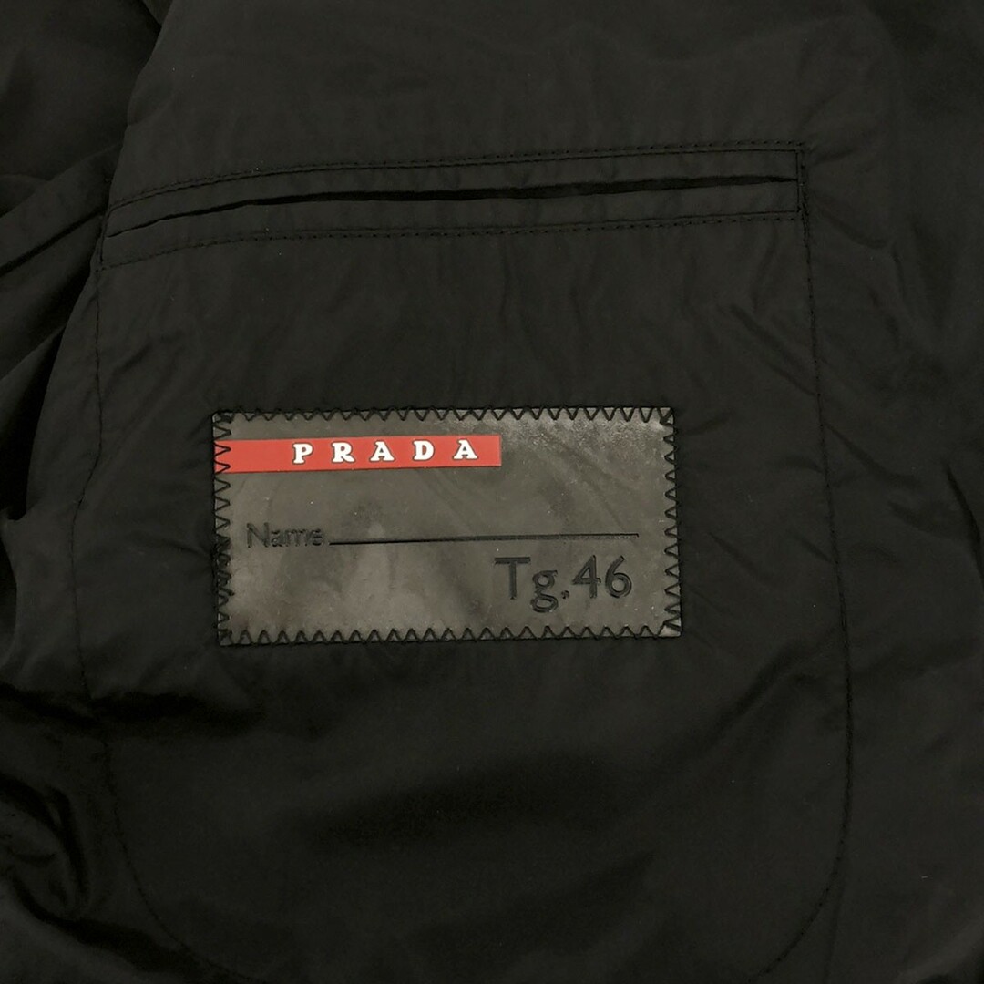 PRADA(プラダ)のPRADA SPORT プラダスポーツ ノッチドラペルナイロン2Bテーラードジャケット ブラック 46 8D010H メンズのジャケット/アウター(テーラードジャケット)の商品写真