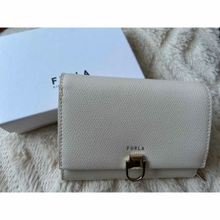 フルラ(Furla)の【けいぴい様専用】FURLフルラ　財布　ミニ財布　二つ折り財布　白　ホワイト(財布)