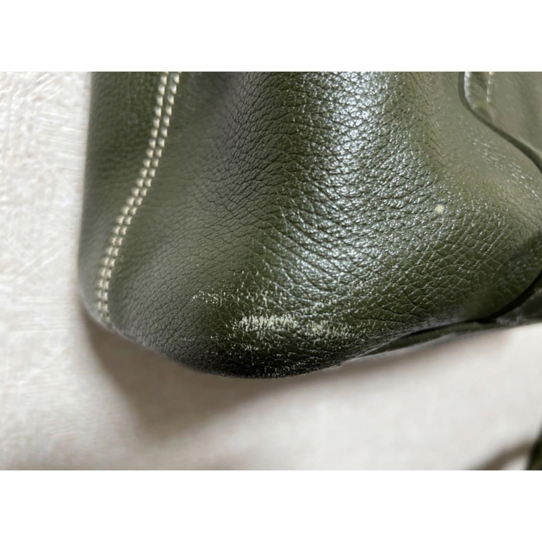 【美品】鎌倉シャツ / 本革トートバッグ(グリーン・アルチェレザー) メンズのバッグ(トートバッグ)の商品写真