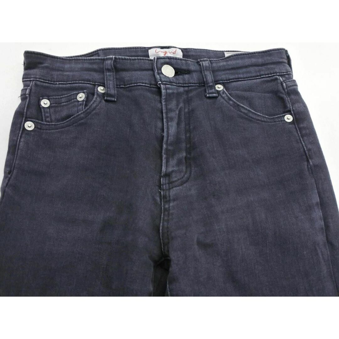 Ungrid(アングリッド)のUngrid アングリッド USED加工 スキニー デニムパンツ size23/黒 ■■ レディース レディースのパンツ(デニム/ジーンズ)の商品写真