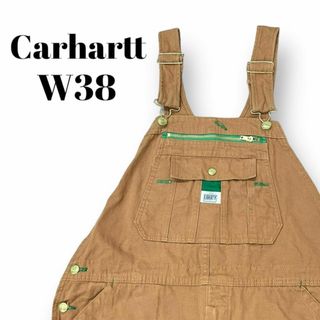 カーハート(carhartt)のカーハート　オーバーオール　ペインター　ダック地　古着　ブラウン　W38(その他)