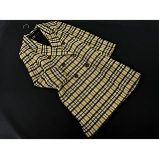 ザラ(ZARA)のZARA ザラ チェック チェスター コート sizeS/ベージュ ◇■ レディース(チェスターコート)