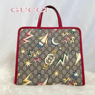 グッチ(Gucci)のグッチ　トートバッグ　チルドレンズ　宇宙　スペース　レッド　455(トートバッグ)