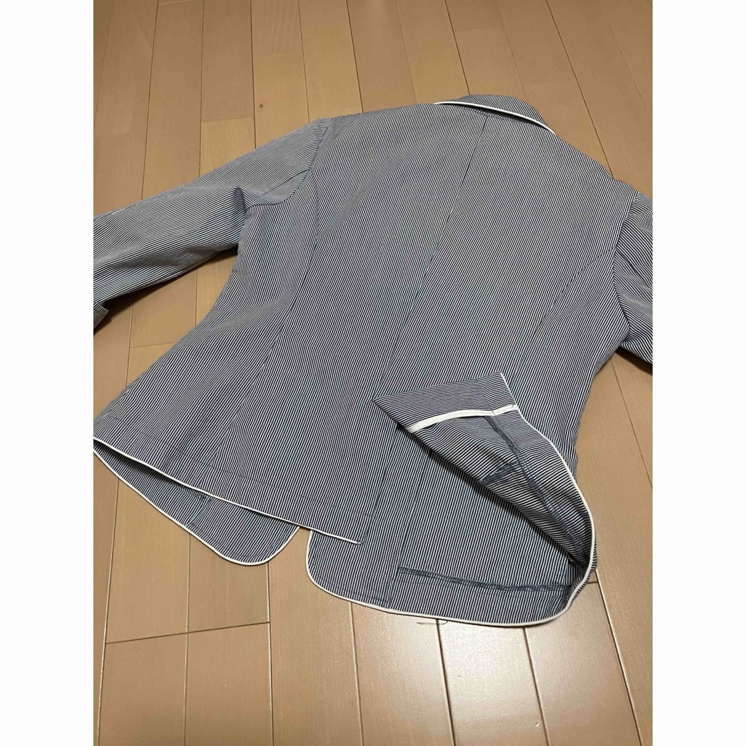 GLACIER(グラシア)のハニーズ GLACIER サイズL 七分袖ジャケット ストライプ レディースのジャケット/アウター(テーラードジャケット)の商品写真