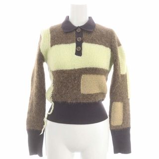 アザー(other)のラインヴァンド Blocking Intarsia Polo ニット セーター(ニット/セーター)