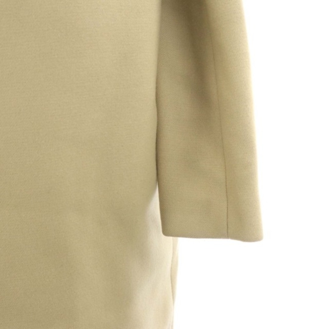 ザ リラクス メルトンチェスターコート ウール ロング 38 ライトベージュ レディースのジャケット/アウター(その他)の商品写真
