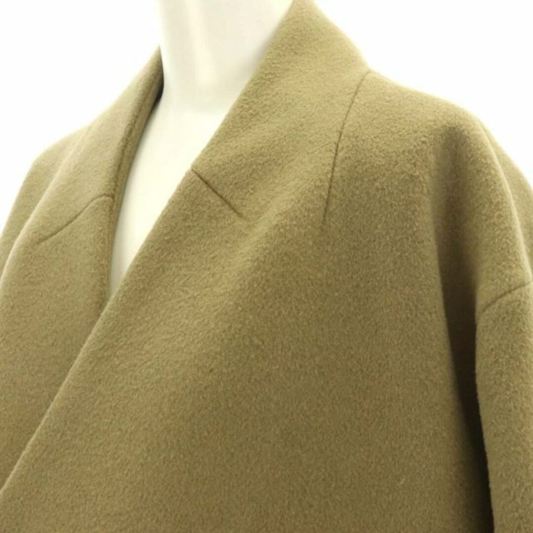 HYKE(ハイク)のハイク NO COLLAR PEA COAT コート ノーカラー 2 カーキ レディースのジャケット/アウター(その他)の商品写真