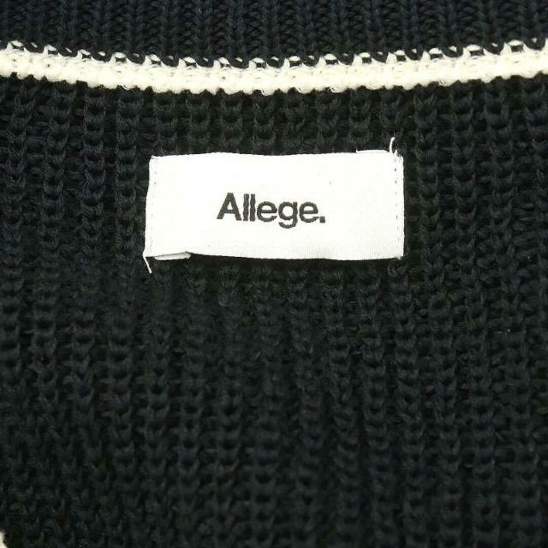 ALLEGE(アレッジ)のアレッジ 23SS Rib Cardigan リブニットカーディガン Vネック メンズのトップス(カーディガン)の商品写真