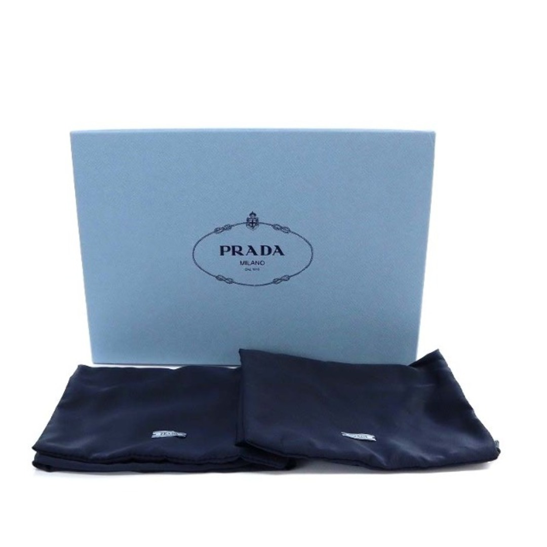 PRADA(プラダ)のプラダ ブラッシュドレザー パンプス ハイヒール 36.5 黒 1I290N レディースの靴/シューズ(ハイヒール/パンプス)の商品写真