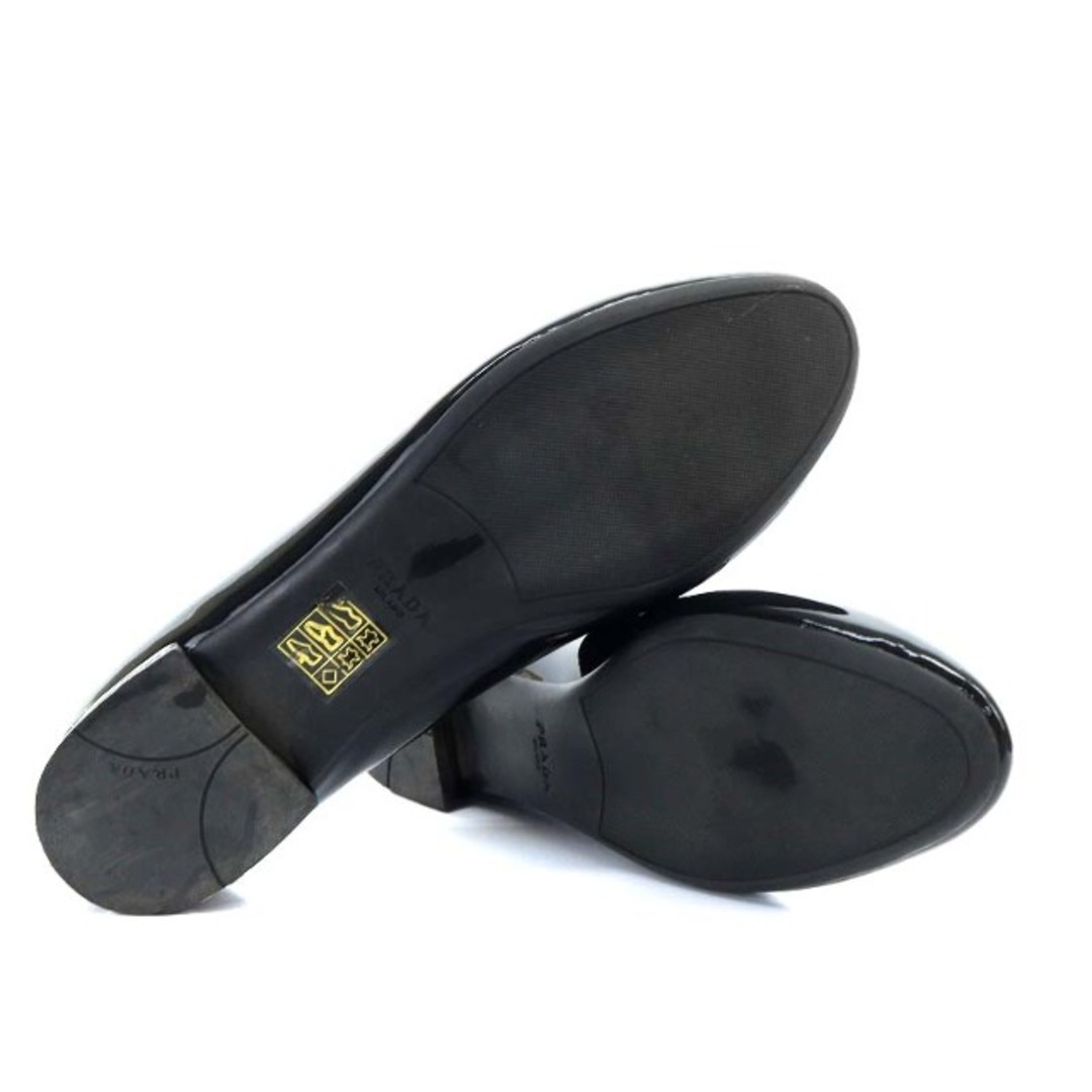 PRADA(プラダ)のプラダ バレリーナ フラットシューズ パンプス 36.5 黒 1F200N レディースの靴/シューズ(バレエシューズ)の商品写真