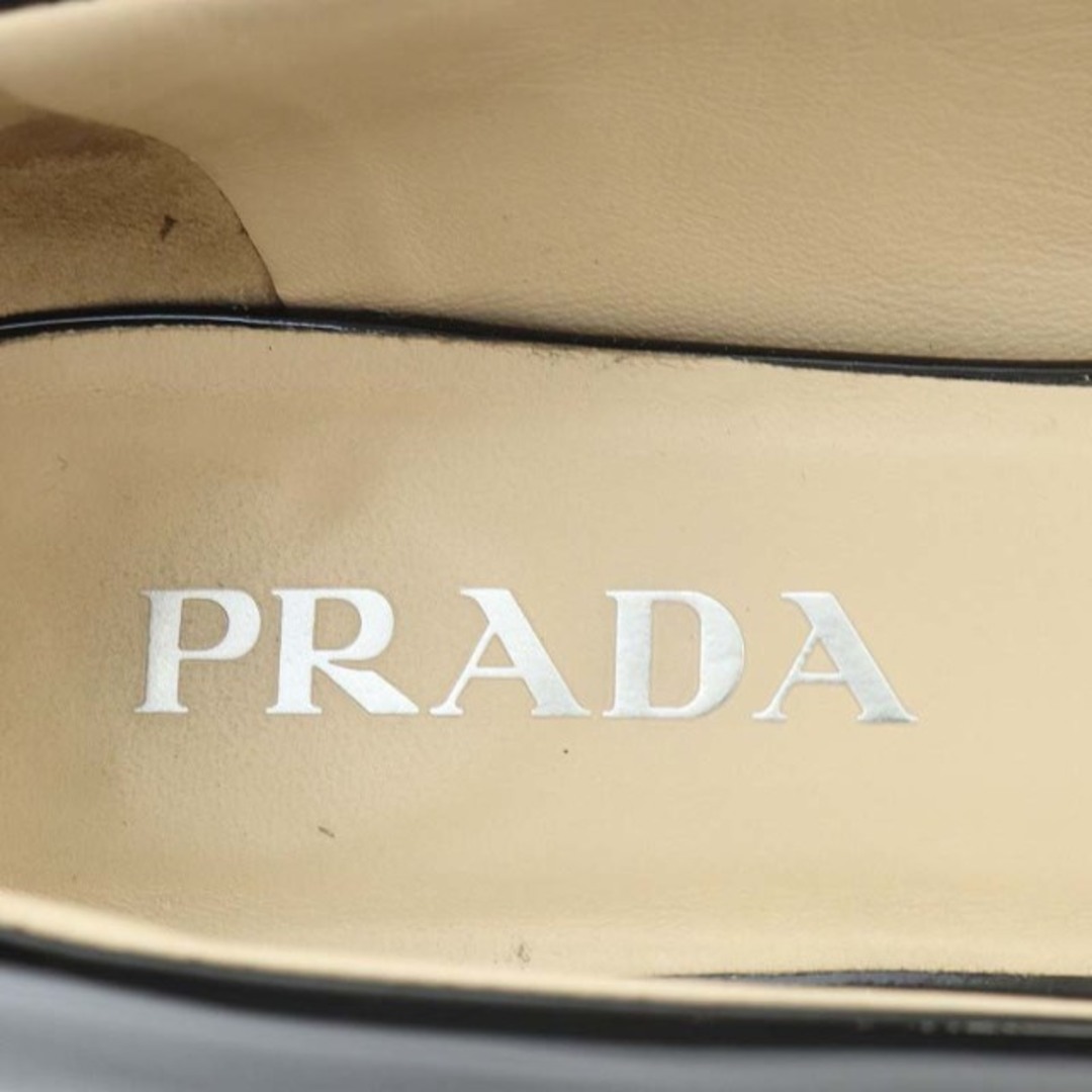 PRADA(プラダ)のプラダ バレリーナ フラットシューズ パンプス 36.5 黒 1F200N レディースの靴/シューズ(バレエシューズ)の商品写真