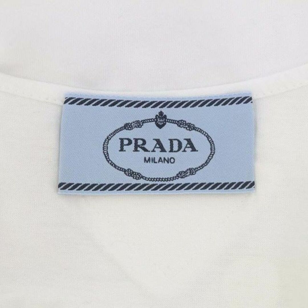 PRADA(プラダ)のプラダ バックトライアングル プリントTワンピース ひざ丈 ノースリーブ XS レディースのワンピース(ひざ丈ワンピース)の商品写真