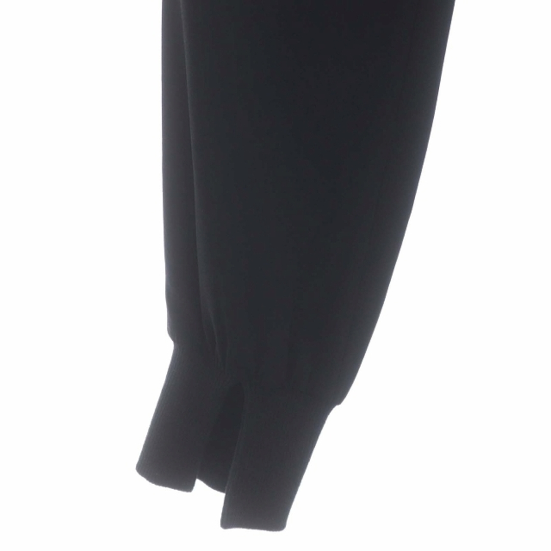 コルピエロ 23SS ジョーゼットスソリブパンツ イージー 36 黒 コルピエロ 23SS ジョーゼットスソリブパンツ イージー 36 黒