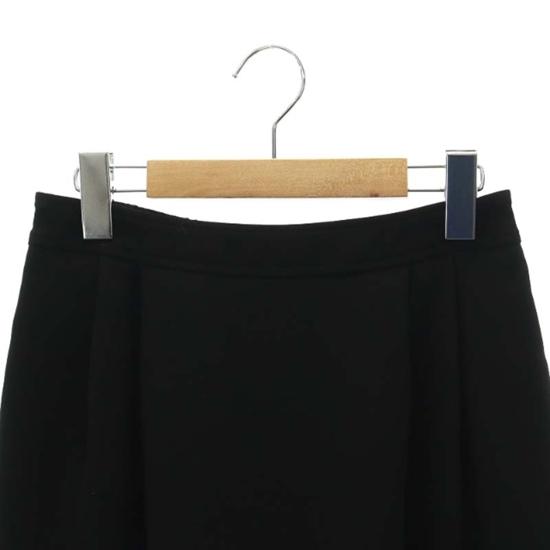 other(アザー)のユナヒカ タック セミタイトスカート 膝丈 1 黒 ブラック /MI ■OS レディースのスカート(ひざ丈スカート)の商品写真
