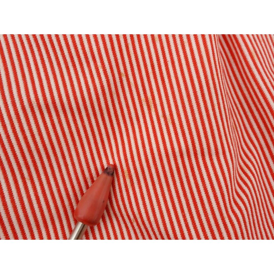 Saint Laurent(サンローラン)のYVES SAINT LAURENT イヴサンローラン ストライプ フロントボタン タイト スカート size36/赤 ■■ レディース レディースのスカート(ロングスカート)の商品写真